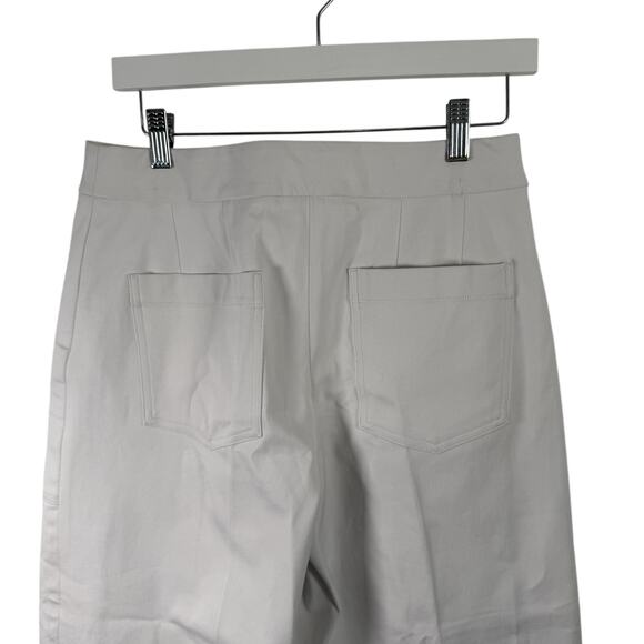 Spanx On the Go Cropped Wide Leg Pants Classic White Office Womens Medium - Picture 6 of 9